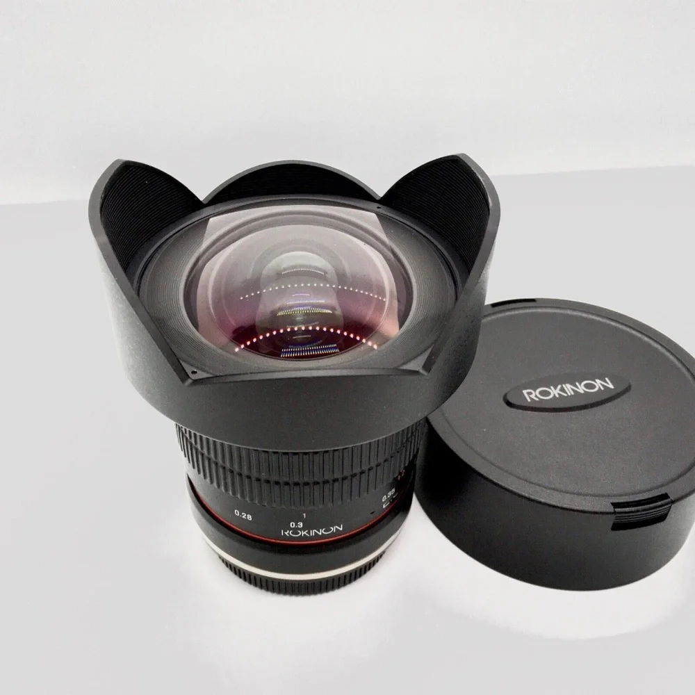 Rokinon 14mm F2.8 ED AS IF UMC Manual Focus Lens + AE Chip for Canon AE Camera